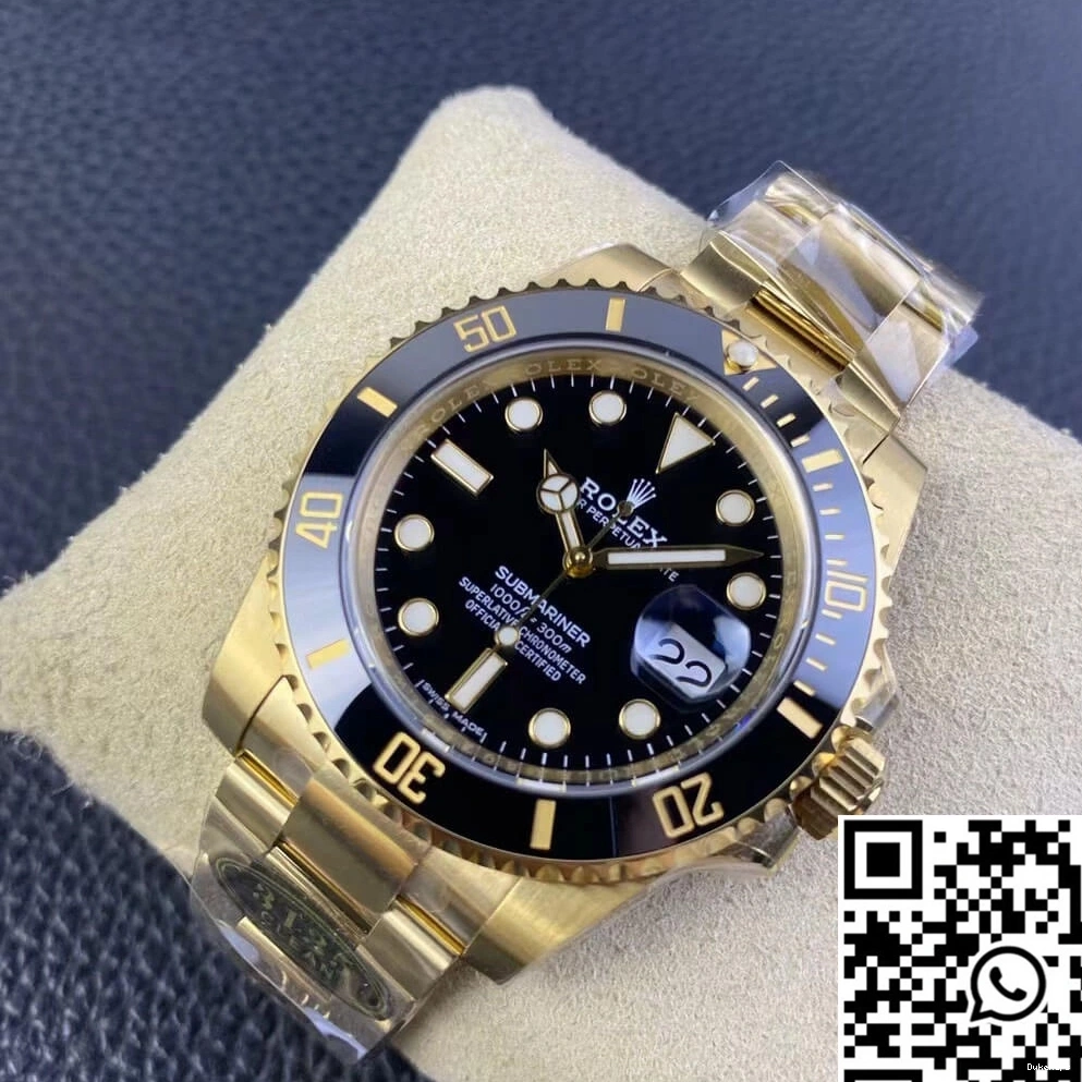 Submariner 116618LN-97208 Rolex Clean Gold Yellow Factory 1211
